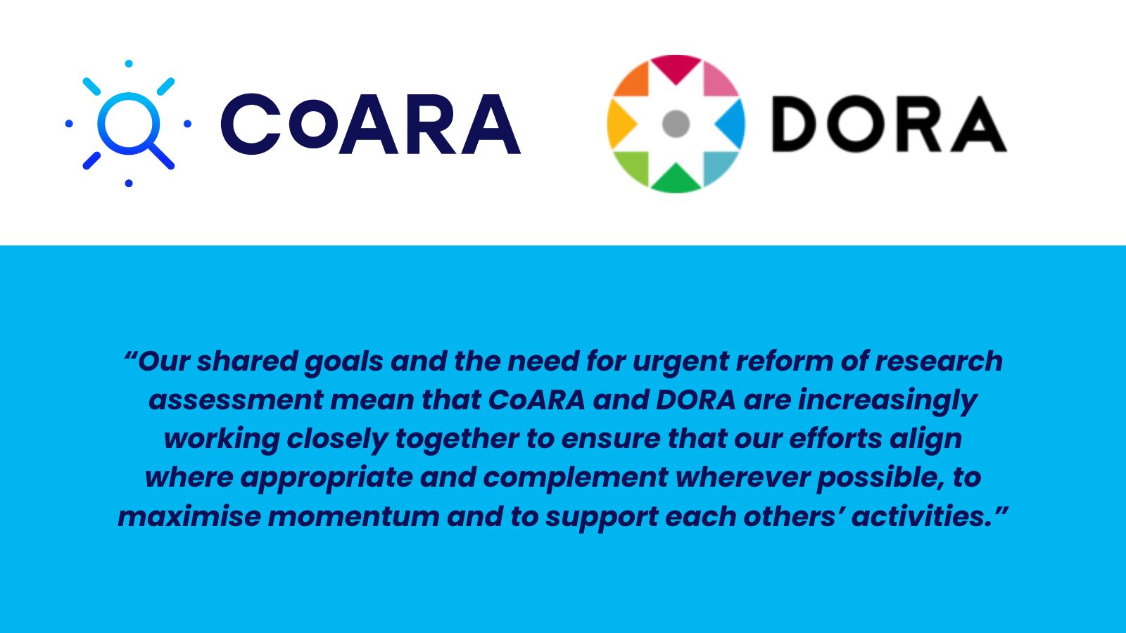CoARA x DORA announcment