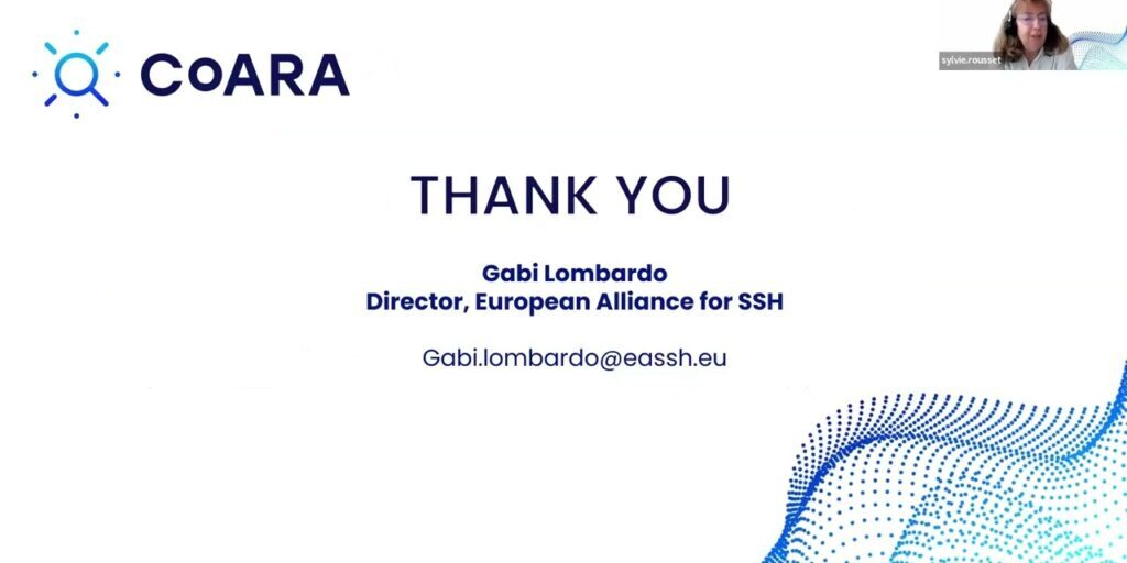 Session 1 Brokerage Event CoARA October 2023