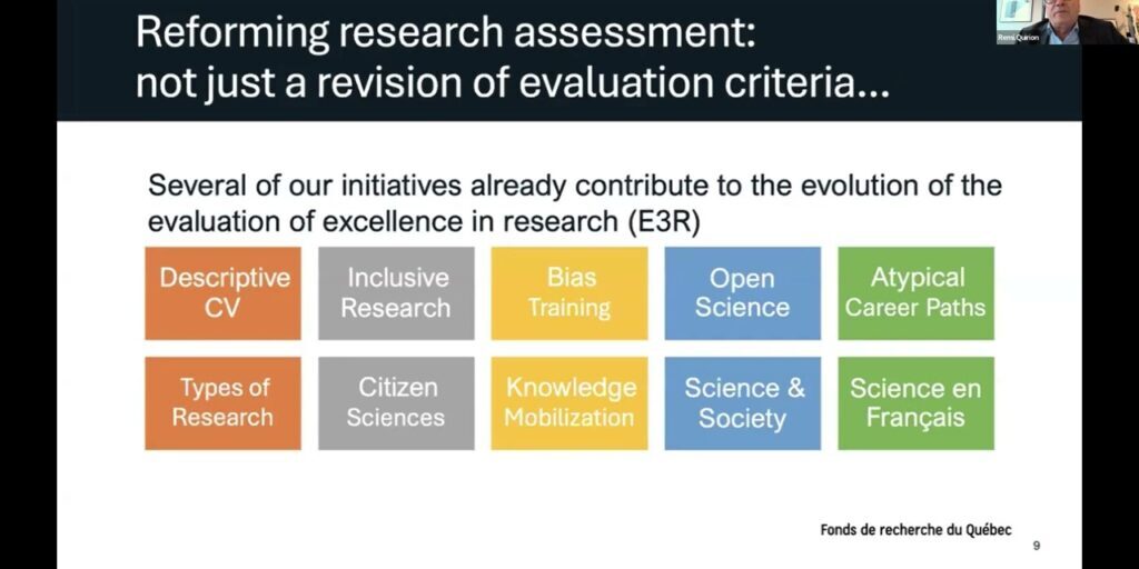 Presentation Fond de recherche du Quebec (FRQ): Implementing FRQ’s Action Plan