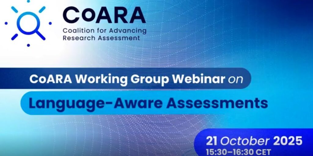 CoARA WG Multilingualism Webinar on Language-Aware Assessments