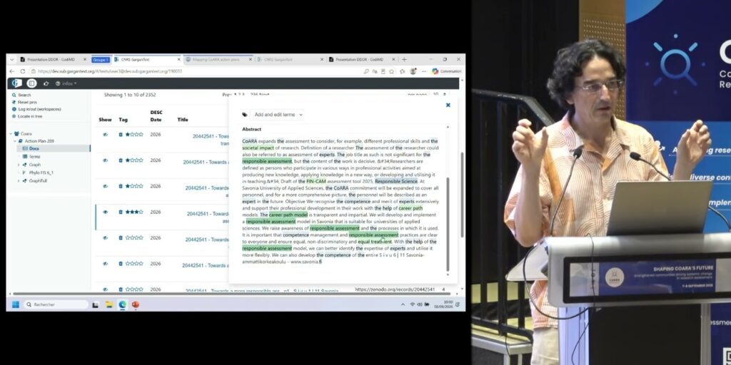 CoARA Conference 2026 (Day 2): Analysing Action Plans with GarganText: What are the Major Trends?